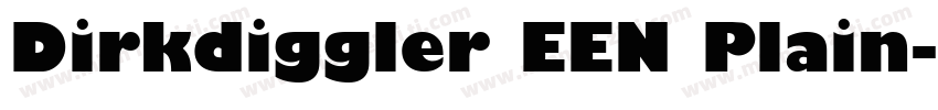 Dirkdiggler EEN Plain字体转换